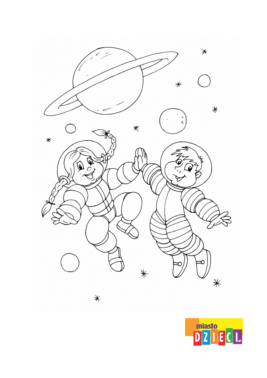 Раскраски космос для детей 3-4 лет